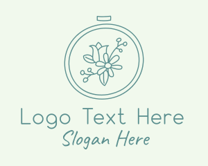 Craft - Natural Floral Handcrafted Embroidery logo design