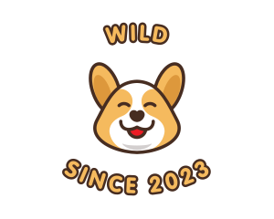 Cute - Happy Corgi Puppy logo design