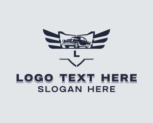 Car Dealer - Car Wings Detailing logo design