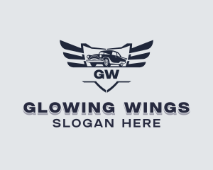 Car Wings Detailing logo design