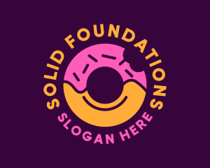 Strawberry Sprinkle Doughnut Logo