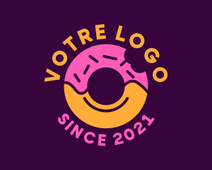 Food Stand - Strawberry Sprinkle Doughnut logo design