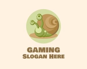 Vet - Cute Cartoon Snail logo design