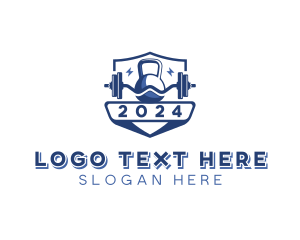 Sports - Kettlebell Weightlifting Gym logo design