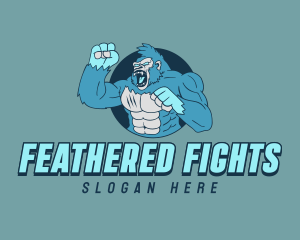 Athletic Gorilla Fighter logo design