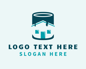 Home - Home Paint Bucket logo design