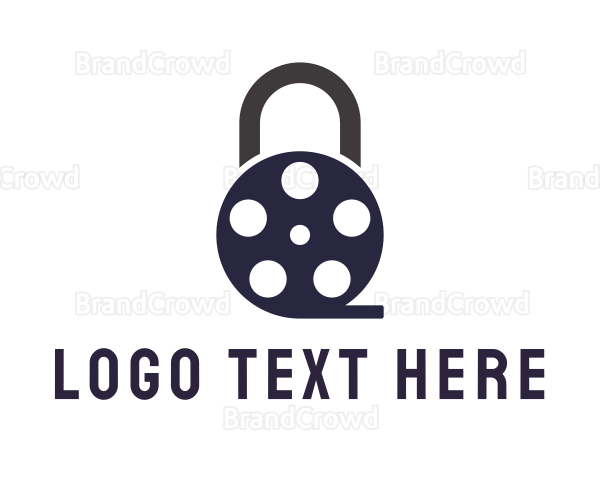 Padlock Film Reel Logo