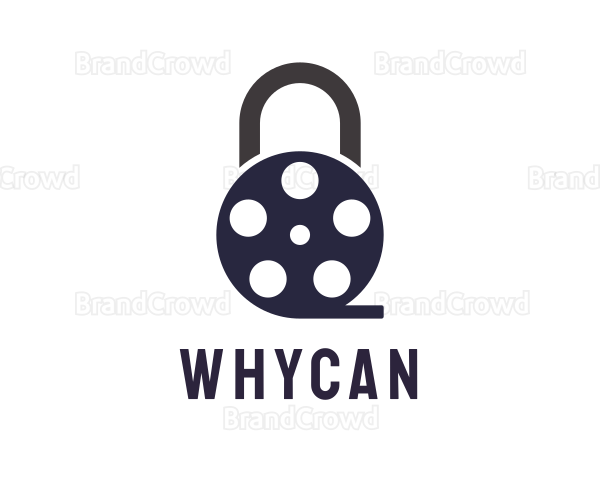 Padlock Film Reel Logo