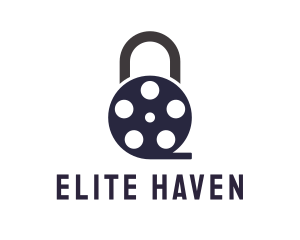 Private - Padlock Film Reel logo design