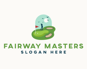 Golfer - Sports Golf Course logo design