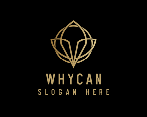 Gold Luxury Flower Logo