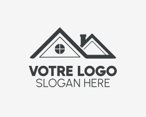 Black House Roofing  Logo