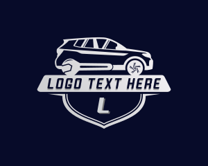 Wrench - Car Wrench SUV logo design