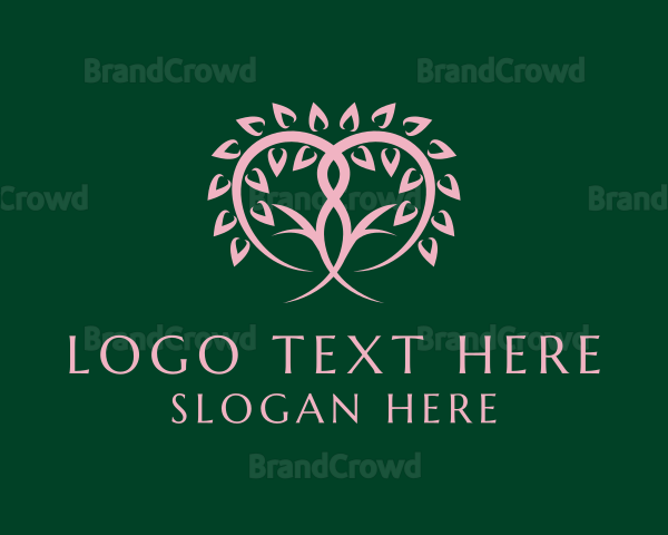 Organic Heart Tree Logo