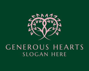 Philanthropy - Organic Heart Tree logo design