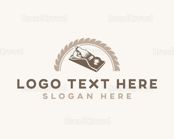 Planer Woodwork Carpentry Logo