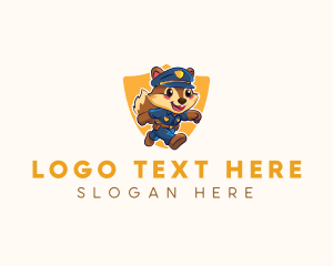 Wild - Police Officer Squirrel logo design