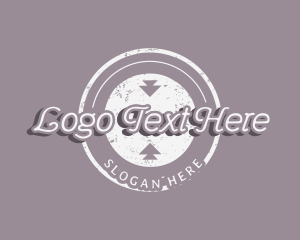 Skateboard - Grungy Hipster Apparel logo design