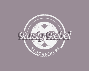 Grungy Hipster Apparel logo design