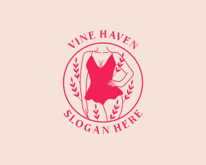 Sexy Lingerie Woman logo design