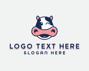 Livestock - Happy Cow Dairy logo design