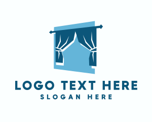 Home Depot - Home Window Curtain logo design