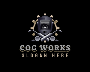 Welding Cog Mechanic logo design