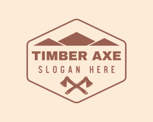 Outdoor Alpine Axe logo design