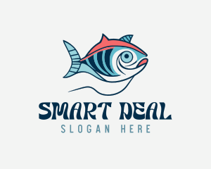 Marine Sea Ocean Fish Logo