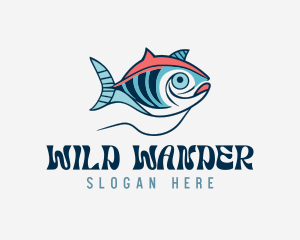 Marine Sea Ocean Fish Logo