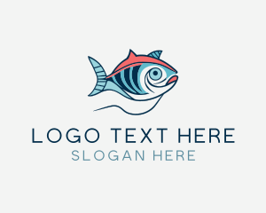 Marine Sea Ocean Fish Logo