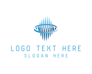 Technology - Modern Waves App logo design