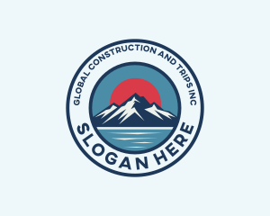 Travel - Mountain Summit Tour logo design