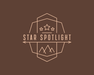 Star Mountain Arrow logo design