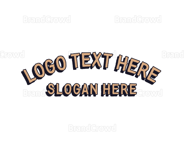 Simple Texture Wordmark Logo
