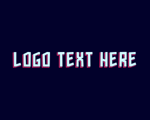 Streamer - Glitch Tech Game App logo design