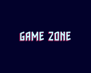 Glitch Tech Game App logo design