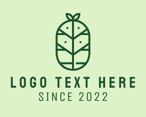 Vegan - Tree Agriculture Farm logo design