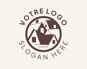 Village House Roof  logo design