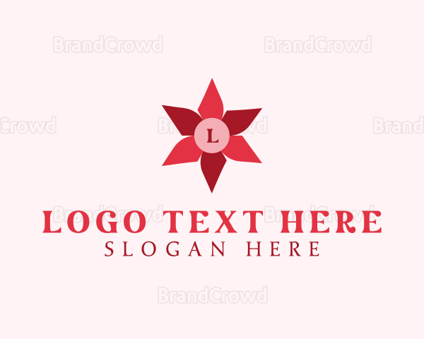 Paper Flower Origami Logo