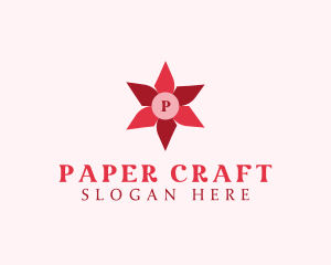 Paper Flower Origami logo design