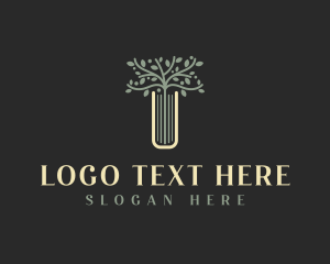 Literature - Educational Library Tree logo design