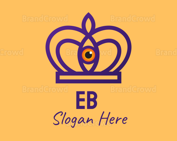 Purple Eye Crown Logo