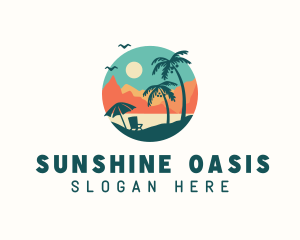 Summer - Summer Beach Island logo design