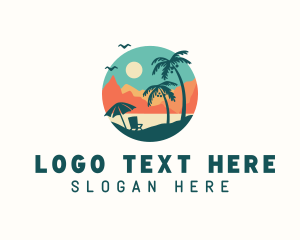 Bay - Summer Beach Island logo design