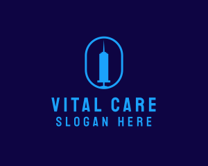 Medical Tower Syringe logo design