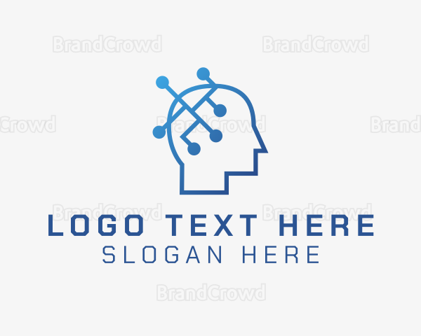 Brain Circuit Head Logo