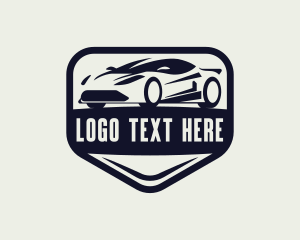 Emblem - Automotive Race Car logo design