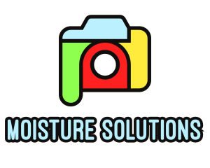 Colorful Camera Outline logo design