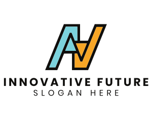 Future - Futuristic Arrow Letter N logo design